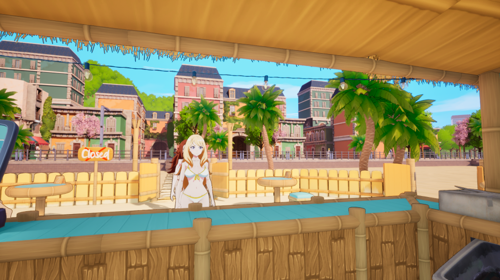 图片[3]-【PC/SLG】 二次元老婆沙滩酒吧 Waifu Beach Bar[3D/官中/动态] 【2.6G】-丝路游戏